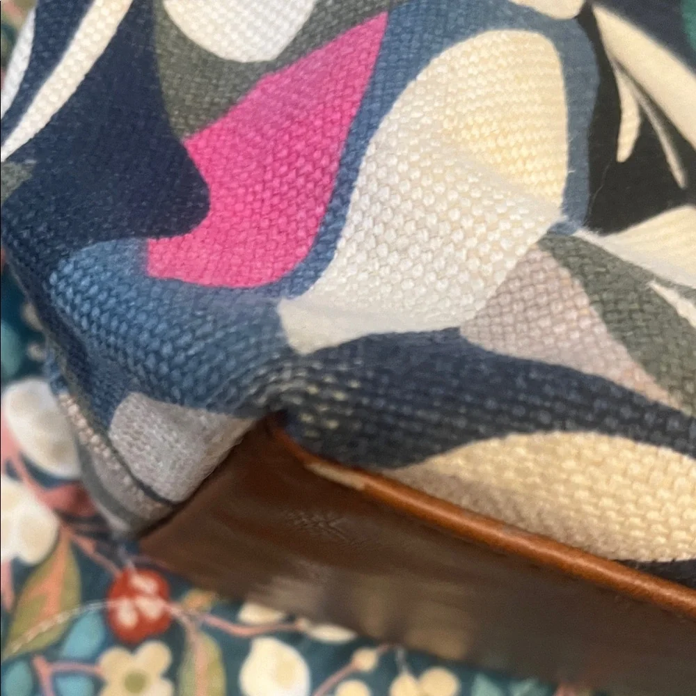Fossil Rachel Colorful Leaf Pattern Tote Bag